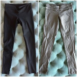 Lole & Fabletics Leggings Bundle Gray Black